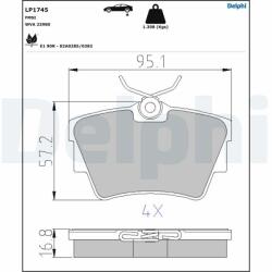 DELPHI Klocki Ham. Opel Vivaro Tyl (lp1745)