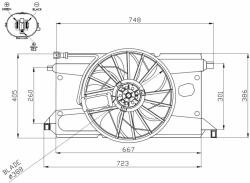NRF ventilátor, motorhűtés NRF 47961 (47961)