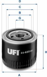 UFI olajszűrő UFI 23.489. 00