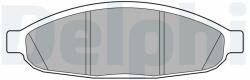DELPHI Klocki Hamulcowe Przod (lp3555)