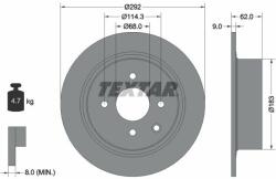 TEXTAR féktárcsa TEXTAR 92234303 (92234303)