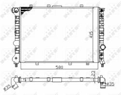 NRF hűtő, motorhűtés NRF 58202A (58202A)
