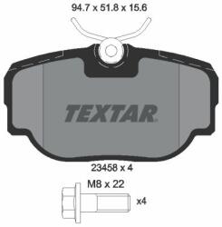 TEXTAR fékbetétkészlet, tárcsafék TEXTAR 2345801