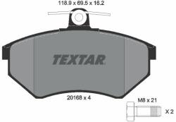 TEXTAR fékbetétkészlet, tárcsafék TEXTAR 2016801 (2016801)