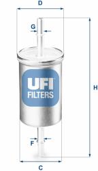 UFI Üzemanyagszűrő UFI 31.769. 00 (31.769.00)