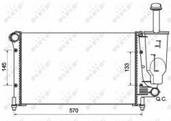 NRF hűtő, motorhűtés NRF 53128A (53128A)