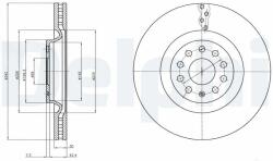 DELPHI féktárcsa DELPHI BG9109C (BG9109C)