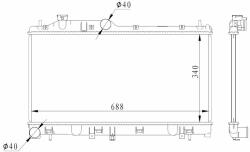 NRF hűtő, motorhűtés NRF 59116 (59116)