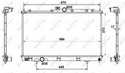 NRF hűtő, motorhűtés NRF 53779 (53779)