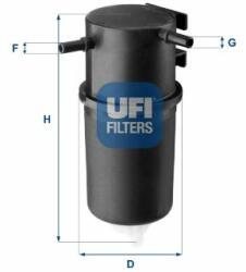 UFI Üzemanyagszűrő UFI 24.145. 00