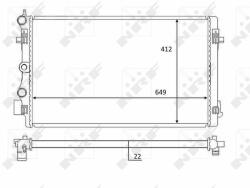 NRF hűtő, motorhűtés NRF 59056 (59056)