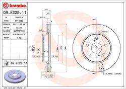 BREMBO féktárcsa BREMBO 09. E229.11 (09.E229.11)