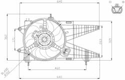 NRF ventilátor, motorhűtés NRF 47963 (47963)
