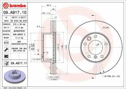 BREMBO féktárcsa BREMBO 09. A917.11 (09.A917.11)