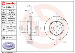 BREMBO féktárcsa BREMBO 09. C824.11 (09.C824.11)