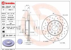 BREMBO féktárcsa BREMBO 09. C547.1X (09.C547.1X)