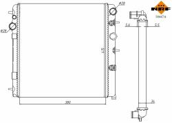 NRF hűtő, motorhűtés NRF 50447A (50447A)