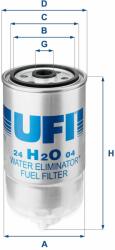 UFI Üzemanyagszűrő UFI 24. H2O. 04