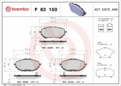 BREMBO BRE-P83150