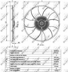 NRF kuplung, hűtőventilátor NRF 49539 (49539)