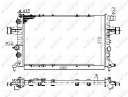 NRF hűtő, motorhűtés NRF 58178A (58178A)