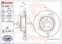 BREMBO Bre-09. N360.11 (09.n360.11)