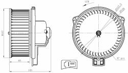 NRF Utastér-ventilátor NRF 34291 (34291)