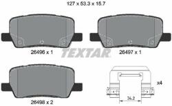 TEXTAR fékbetétkészlet, tárcsafék TEXTAR 2649601 (2649601)