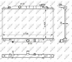 NRF hűtő, motorhűtés NRF 59206 (59206)