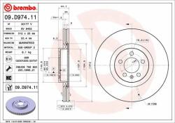 BREMBO féktárcsa BREMBO 09. D974.11 (09.D974.11)