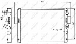 NRF hűtő, motorhűtés NRF 58243 (58243)