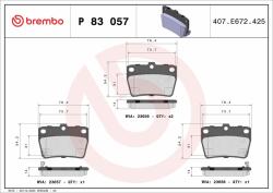 BREMBO BRE-P83057