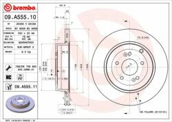 BREMBO féktárcsa BREMBO 09. A555.11 (09.A555.11)
