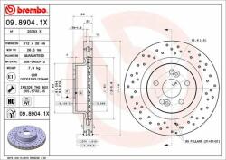BREMBO Bre-09.8904. 1x (09.8904.1x)