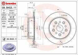 BREMBO féktárcsa BREMBO 09. B453.11