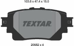 TEXTAR fékbetétkészlet, tárcsafék TEXTAR 2058201 (2058201)
