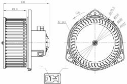 NRF Utastér-ventilátor NRF 34303 (34303)