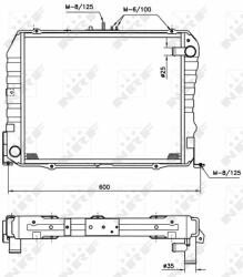NRF hűtő, motorhűtés NRF 513962 (513962)