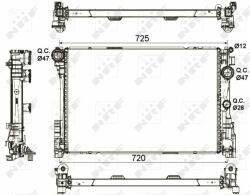 NRF hűtő, motorhűtés NRF 53113 (53113)
