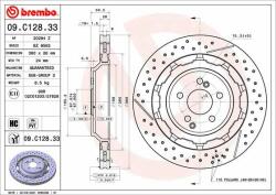 BREMBO féktárcsa BREMBO 09. C128.33 (09.C128.33)