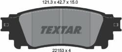 TEXTAR fékbetétkészlet, tárcsafék TEXTAR 2215301 (2215301)