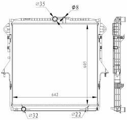 NRF hűtő, motorhűtés NRF 59261 (59261)