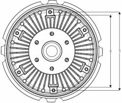 NRF kuplung, hűtőventilátor NRF 49722 (49722)