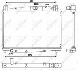 NRF hűtő, motorhűtés NRF 53059 (53059)