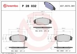 BREMBO Bre-p28032 (p 28 032)