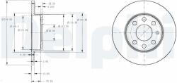 DELPHI Tarcza Ham. Opel Corsa C (bg3567)