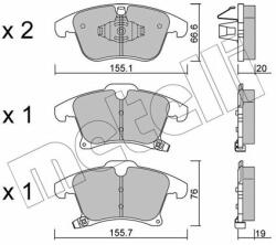 METELLI fékbetétkészlet, tárcsafék METELLI 22-1039-0