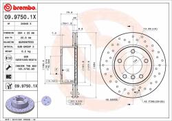 BREMBO féktárcsa BREMBO 09.9750. 1X (09.9750.1X)