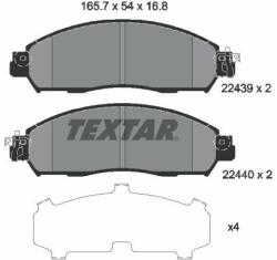 TEXTAR fékbetétkészlet, tárcsafék TEXTAR 2243901