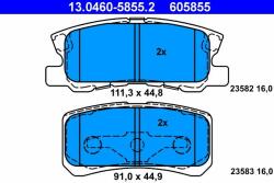 ATE fékbetétkészlet, tárcsafék ATE 13.0460-5855.2